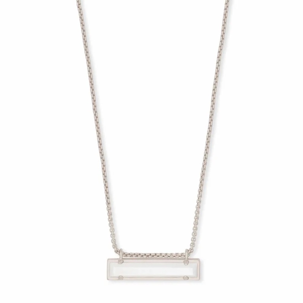Kendra Scott Leonor Rhodium Pearl necklace - Picture 1 of 6